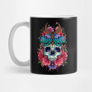 Skull and Moth by Lorna Laine Mug